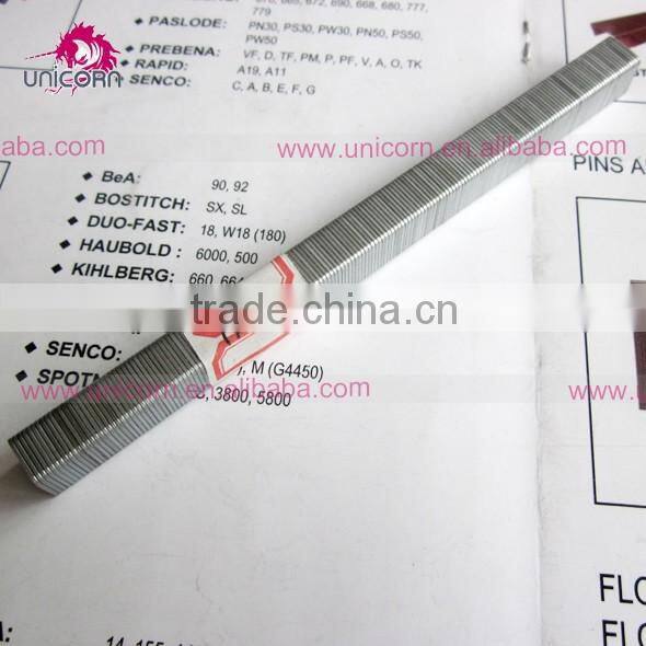 silver e-galvanized 22ga 71 series sofa staple 71/10 71/12 71/14