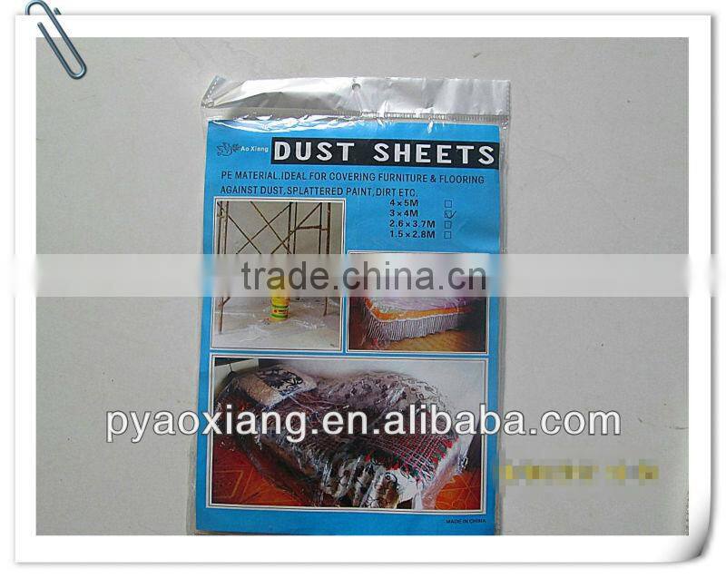 new style pe pvc material dustproof sofa dust sheets