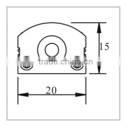 2016 wholesale 10mm PCB Width extrustion aluminum led profile for strips light