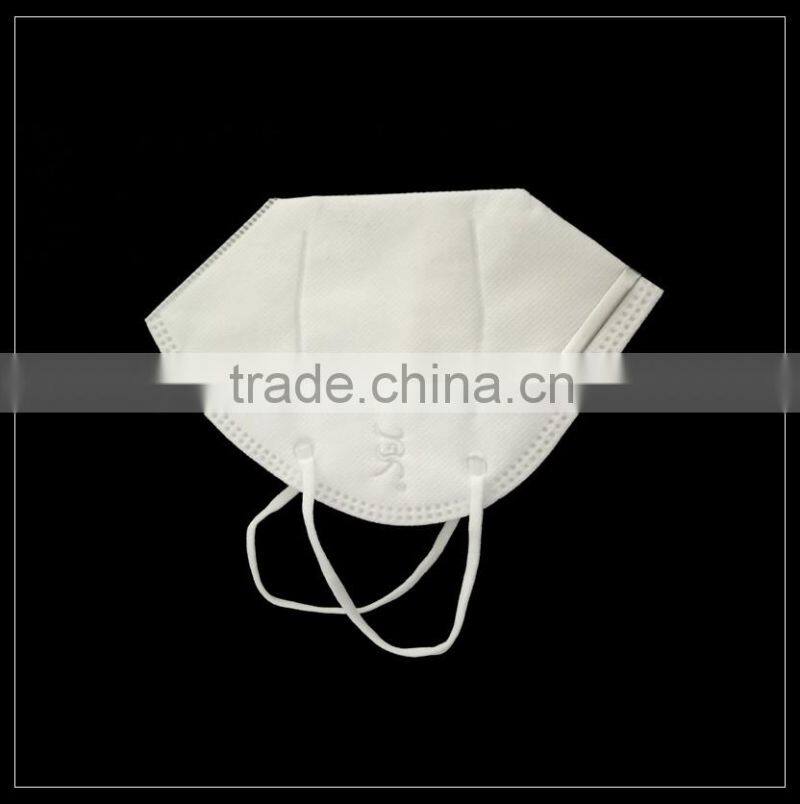 White spunlace nonwoven C-shape protective face mask