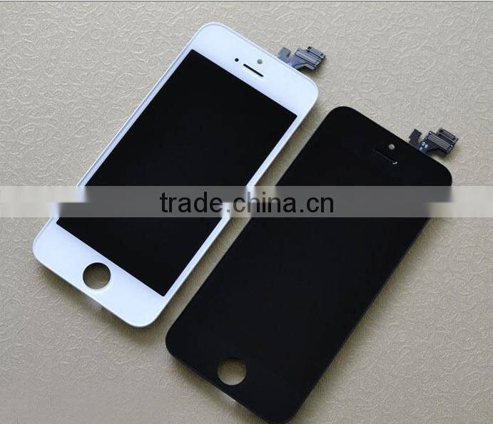 Quality A+ Lcd Black White LCD Display Touch Screen Digitizer Full Assembly For IPhone 5 5S 5C Replacement Repair Parts