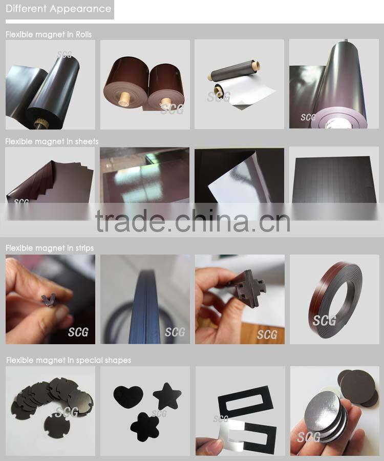 Flexible strong fridge rubber magnet strip