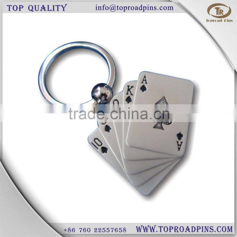 hot sale custom metal keychain with chain