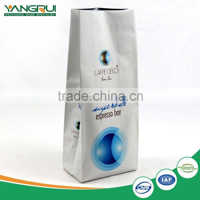 customized food grade side gusset box bottom pouch laminateld food bag