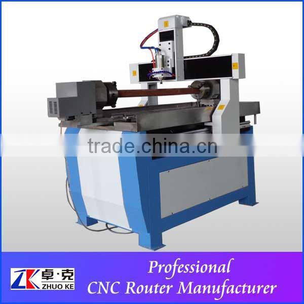 4 axis double chuck name plate metal cnc engraving machine