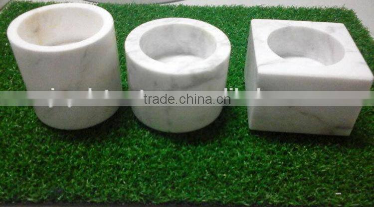 Natural Marble Stone cheap votive candle holders floor candle holders