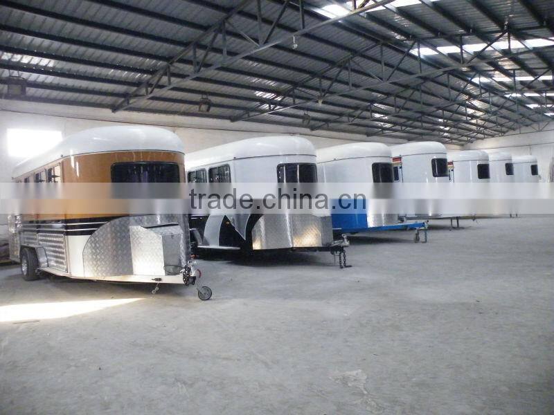 3 horse trailer angle deluxe camper trailer