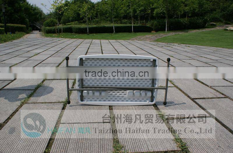 high quality 132cm plastic adjustable picnic table for party/hot sell banquet plastic table with removable legs