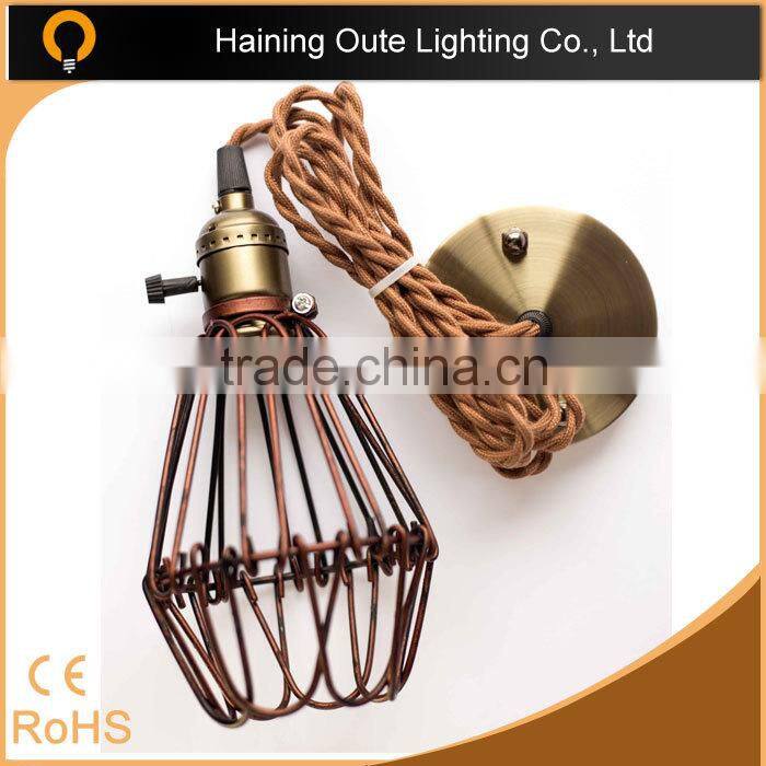 3 cores inside fabric elactric wire cable , many colors wires and cables for lamp