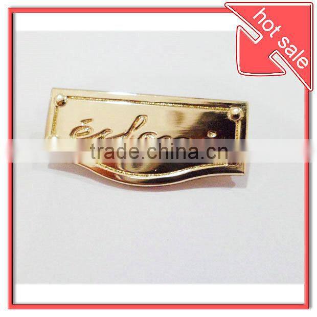 custom handbag metal logo plates/tag for handbags,luaage tag,brand logo plates