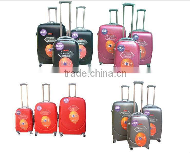 Cool Design Smile Face luggage New Arrival ABS trolley bag/ Hardshell Plastic trolley cases