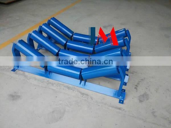 China 89mm diameter 3 roll trough steel conveyor roller manufacturer