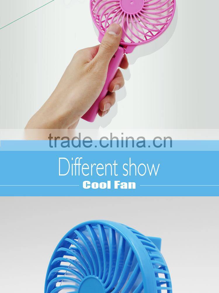 Usb Table Rechargeable Mini Fan with Led Lights