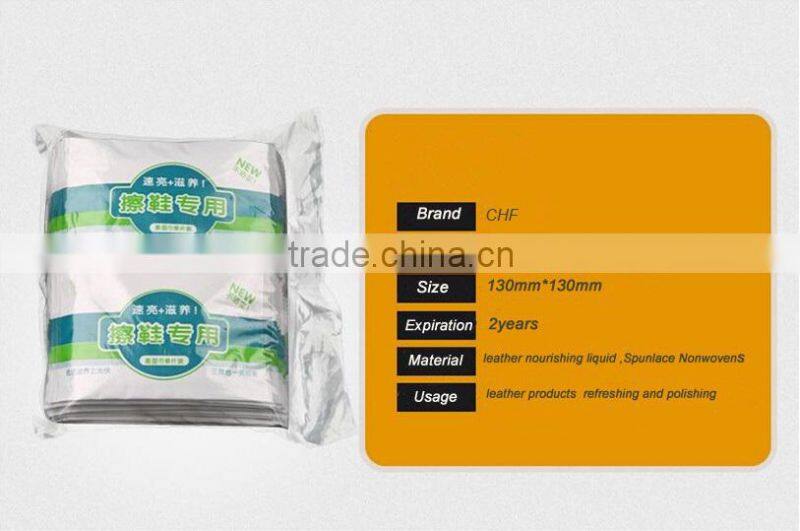 private label Leather shoe wipes polish wet wipes