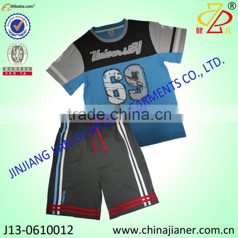 2014 new arrival 100%cotton newborn baby boy suit 4 pcs set