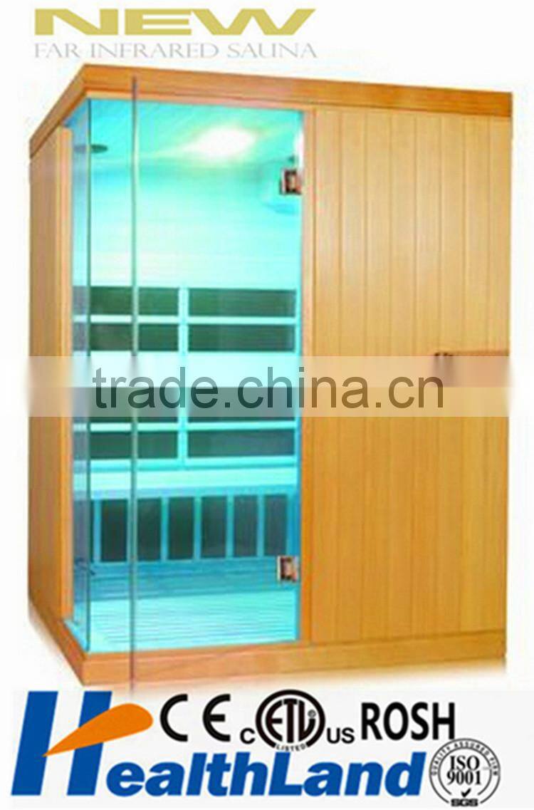 4 person imported hemlock solid wood carbon heatser sauna shower room
