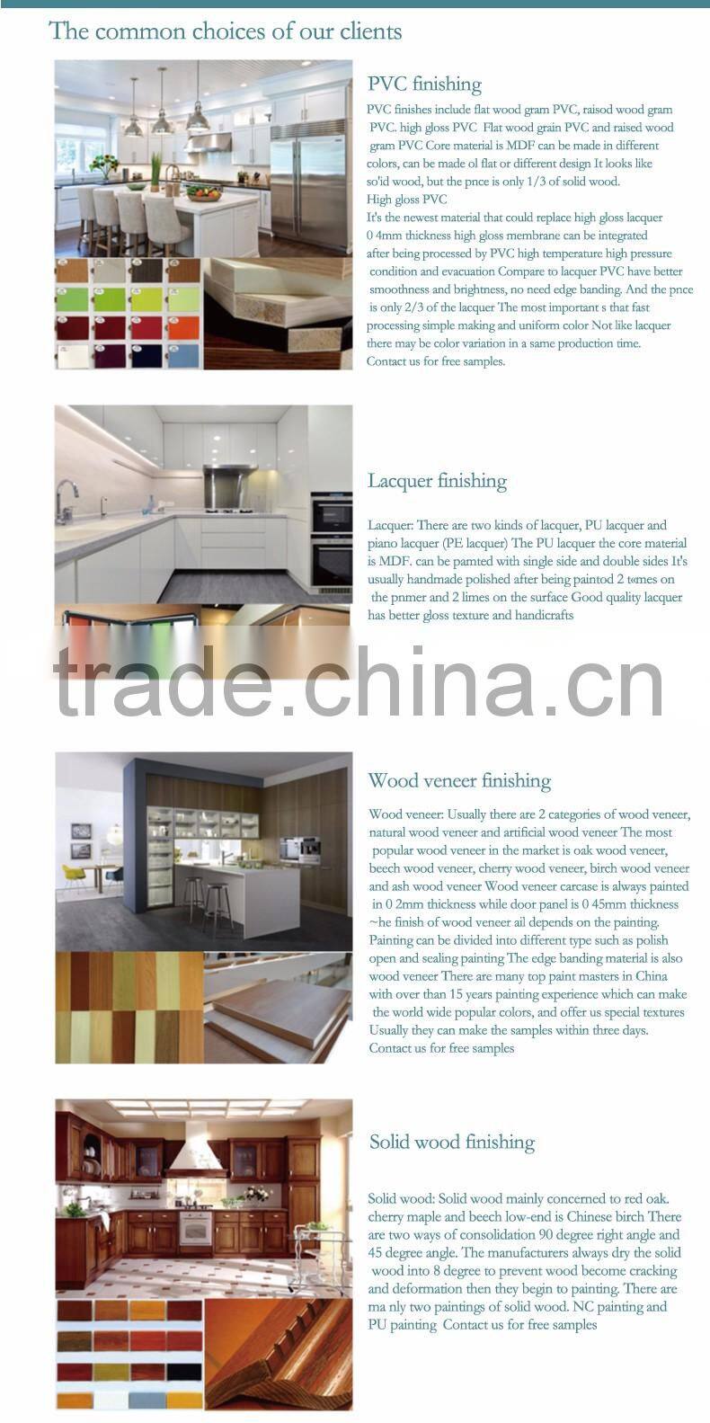 2016 hot sale Good quality modern European standard kitchen cabinets design made in China