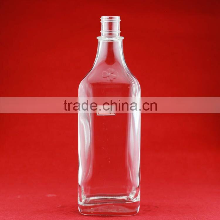Workable price black logo printed bottles frosted Mexico tequila bottles 750ml drinking empty bottles