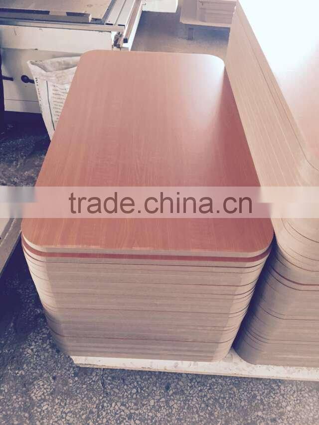 melamine faced mdf with round corner for furniture