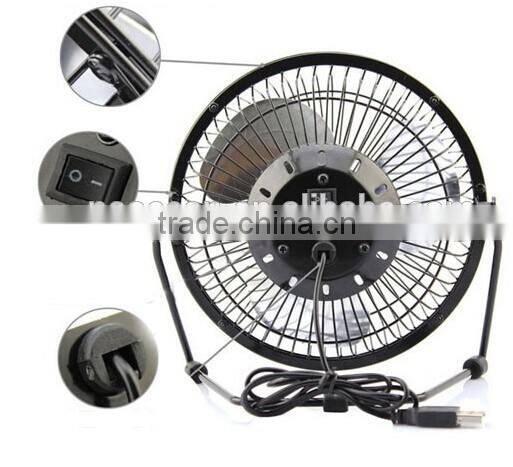 6Inch JLK metal small size decorative usb power electric table fan