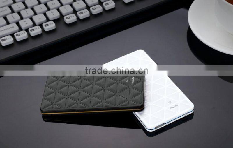 TRUSDA Power bank 3000mAh CE FEE ROHS Certifications Li-polymer mobile battery with OEM Power bank manufacturer for smartphones