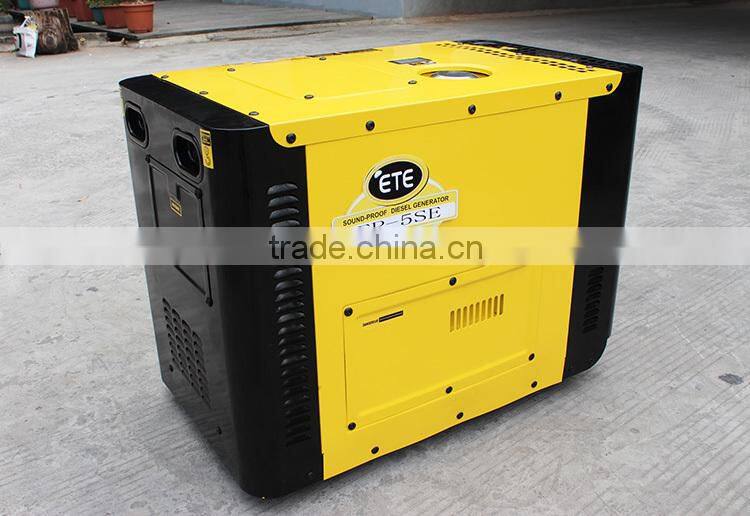 Diesel power silent portable generator 5kw