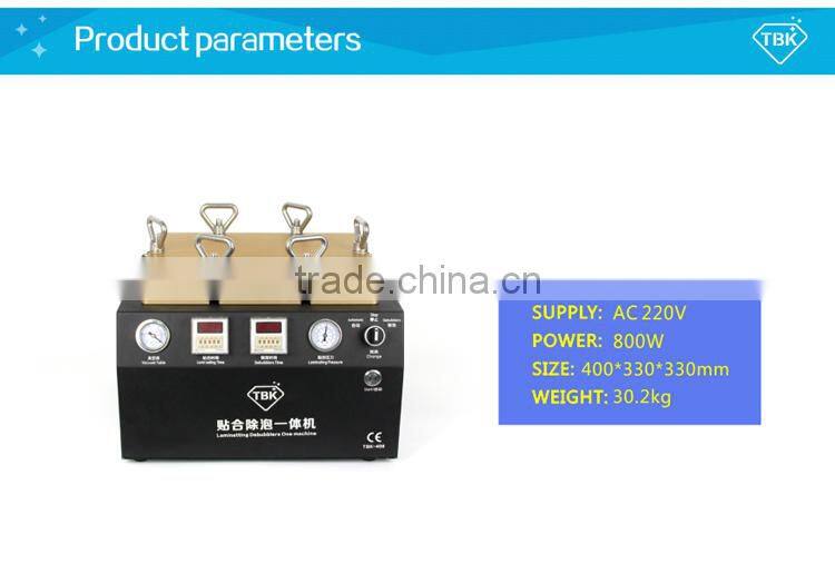 Hot sell TBK all-in-one vacuum oca lamination machine Max 12inch screen