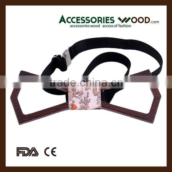 new style OEM design wood bowtie for businessmen
