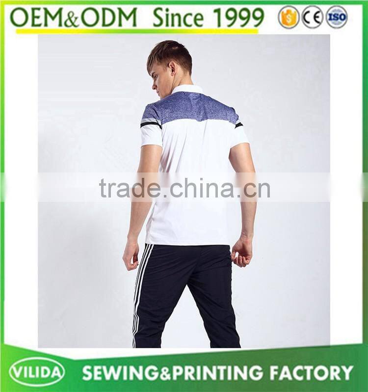 Custom made mens 100% polyester quick dry polo shirts breathable golf sport polo t shirts
