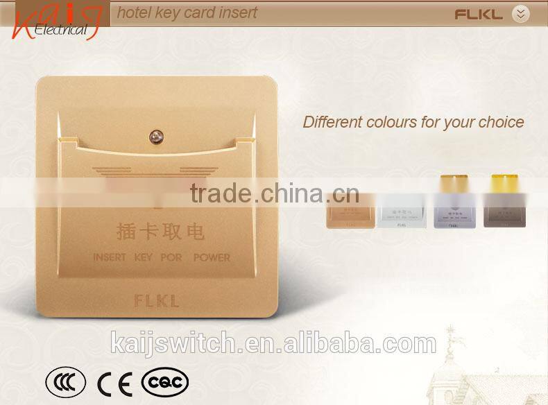 Hotel room key card hotel energy saving device