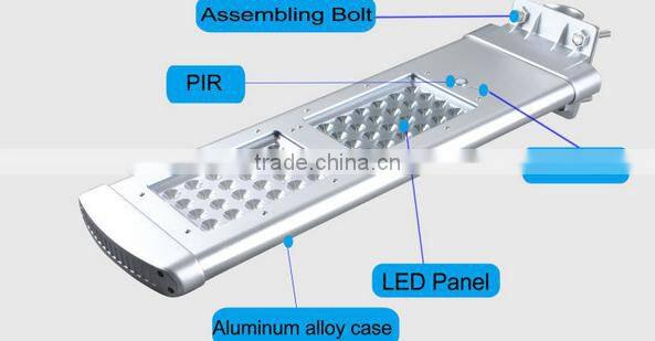Aluminum die casting IP68 Outdoor Solar Street Light