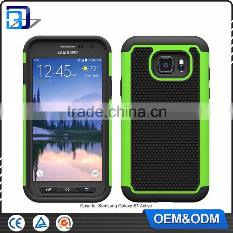 New Armor Hybrid 3 in 1 Football Texture Rugged TPU Silicone PC Back Cover For Samsung Galaxy S7 Active Phone Case Paypal Accept