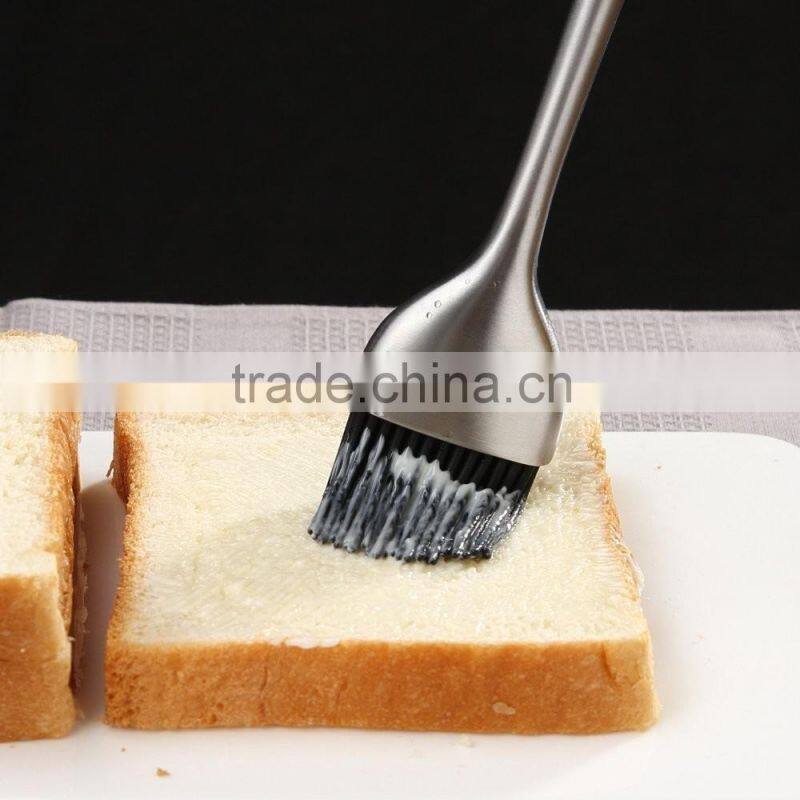 OEM Design alibaba express factory stainless steel handle silicone brush