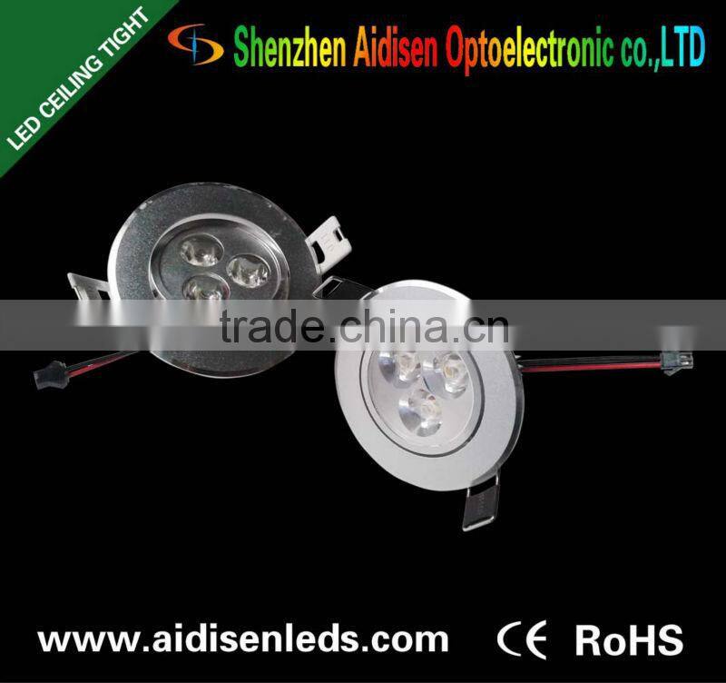 epistar round 3w led downlight cob