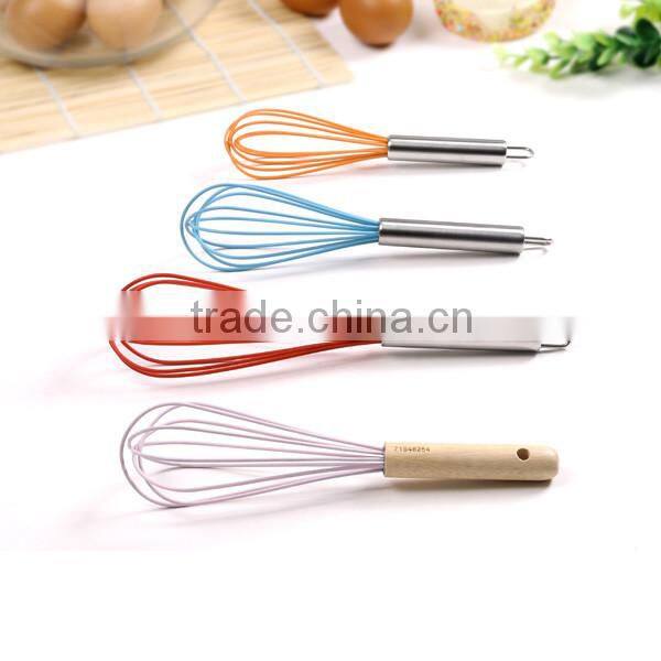Non-toxic Stainless Steel Silicone Egg Beater For Kitchen