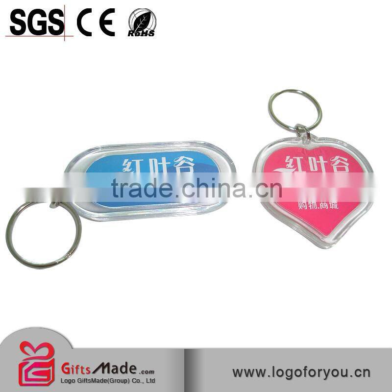 many kinds of promotional plastic acrylic key chain