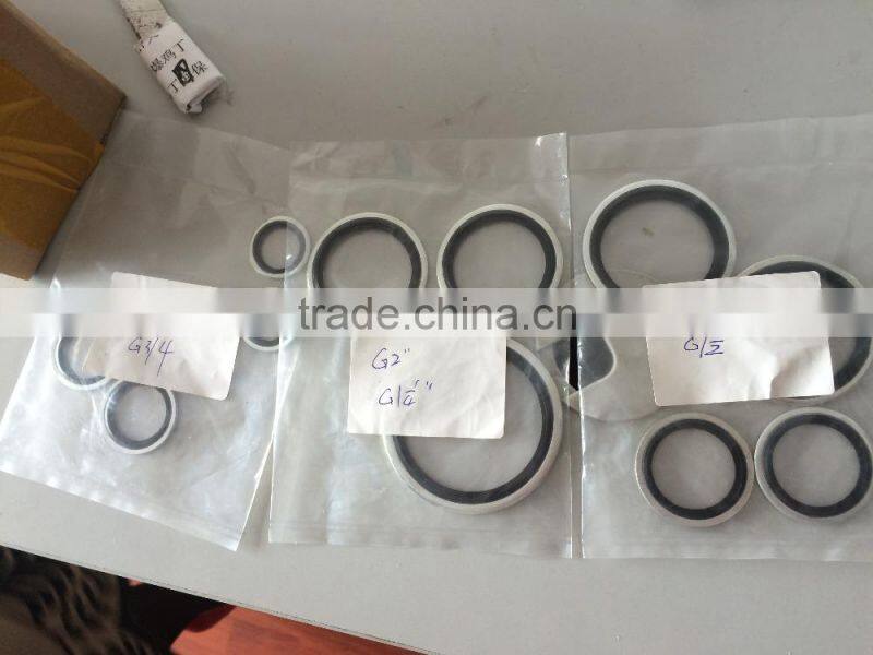 OEM China manufacturers steel flat round rubber bonded sealing washer wholesale