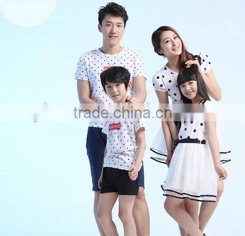 Fashion Polka Dot Pattern Family Clothing Factory Selling Boutique Shop Hot Mommy And Me Dress
