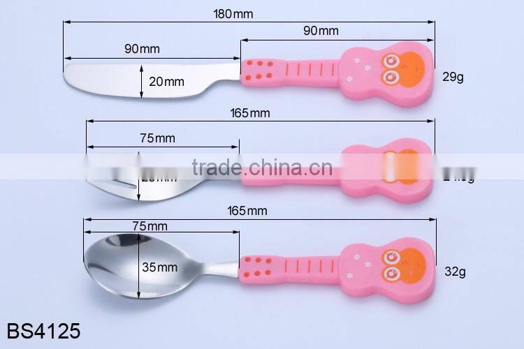 High-Class Restaurant Stainless Steel Knife Fork And Spoon Set For Children
