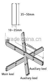 Modern type false ceiling aluminum grid panels