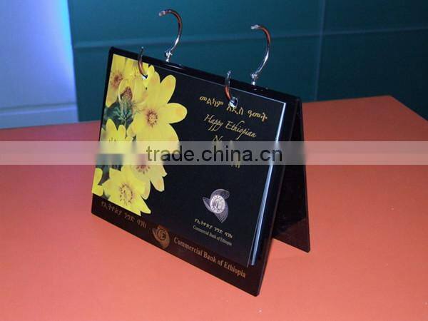 custom printed advent acrylic glass calendar