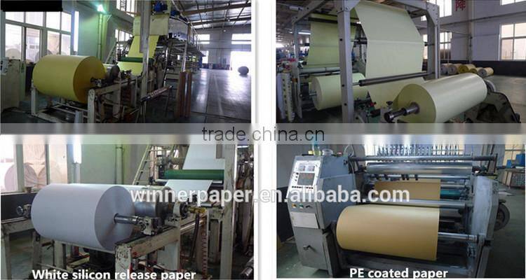 Silicon coated paper for self-adhesive paper