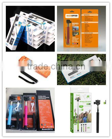 colorful wireless monopod bluetooth selfie stick /wireless selfie stick /foldable selfie stick