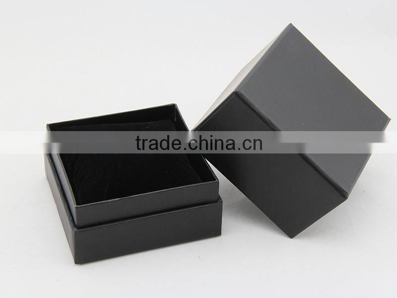 Cube Shape Luxury Black Watch Boxes WIth Pillow Cushion Inside
