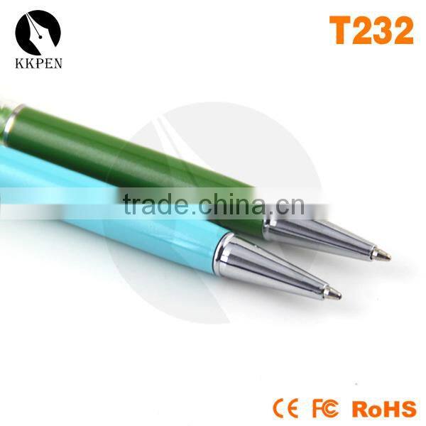 KKPEN Stationery ballpen 2 in 1 crystal stylus pen touch pen