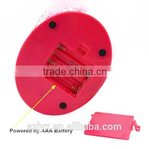 Jyicoo USB & Battery Power Souring Voice Activated Oscillating Fan Mini USB Portable Fan