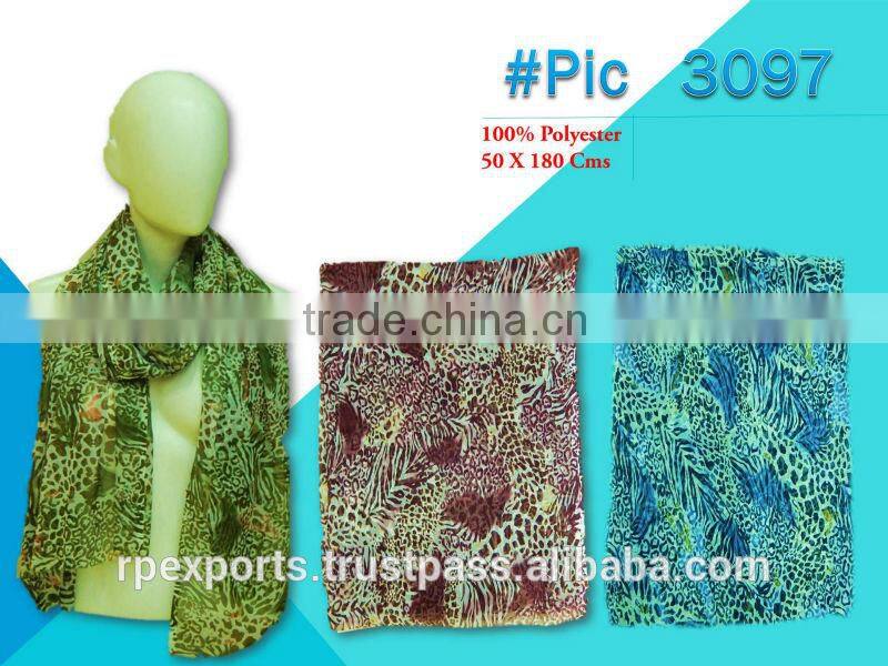 Latest Fancy Polyester printed scarf 2014-15