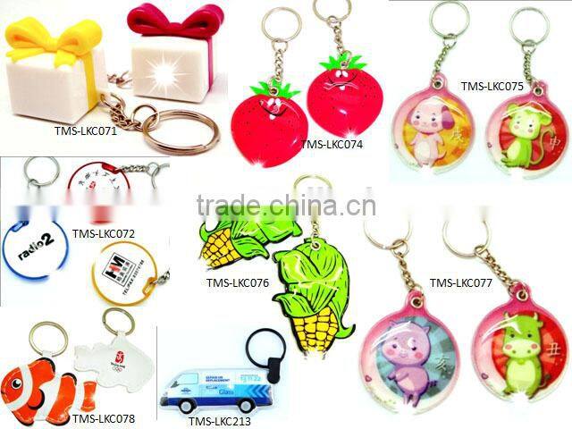 new design hot new products custom leather keyring 2016 pu metal logo keychain