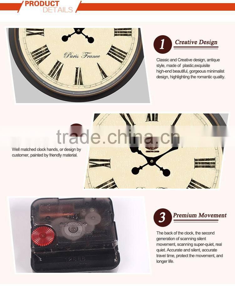 Plastic office wall clock