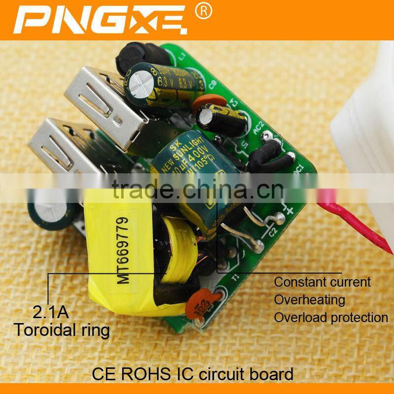 Latest wholesale dual usb super fast mobile phone travel charger with US UK EU plug